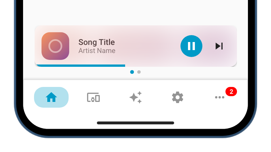 Media player carousel