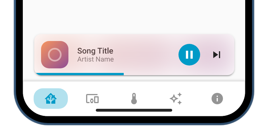 Control when the media player is displayed