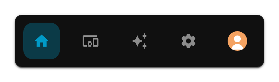 Route with rounded user's image