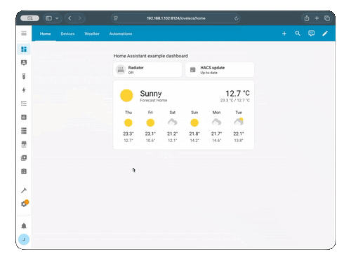 Adding Navbar Card to a dashboard